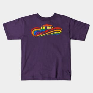 Colombian Sombrero Vueltiao in Rainbow Colors Kids T-Shirt